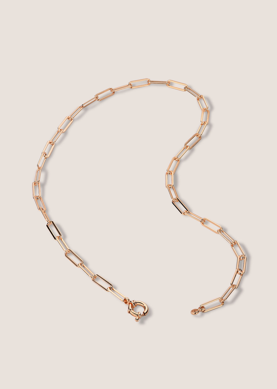 18k Gold Vermeil Bold Paperclip Chain Necklace