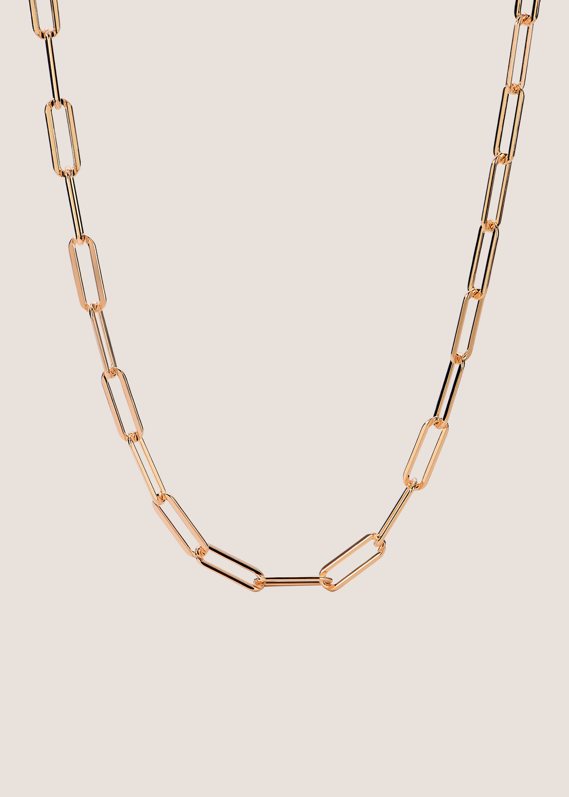 18k Gold Vermeil Bold Paperclip Chain Necklace