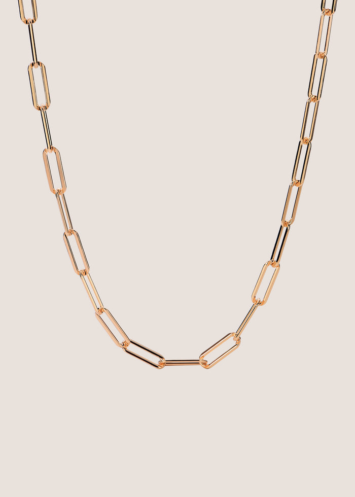 18k Gold Vermeil Bold Paperclip Chain Necklace