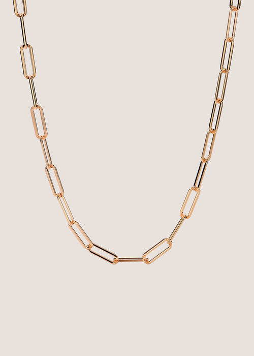 18k Gold Vermeil Bold Paperclip Chain Necklace