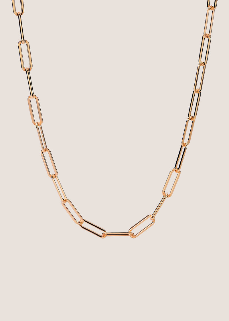 18k Gold Vermeil Bold Paperclip Chain Necklace