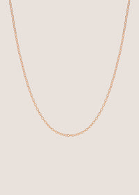 18k Gold Vermeil Fine Cable Chain Necklace