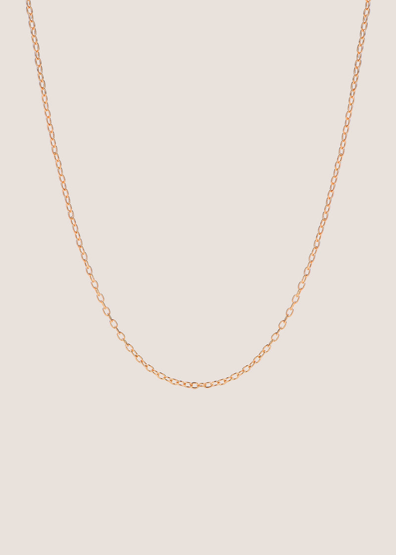 18k Gold Vermeil Fine Cable Chain Necklace