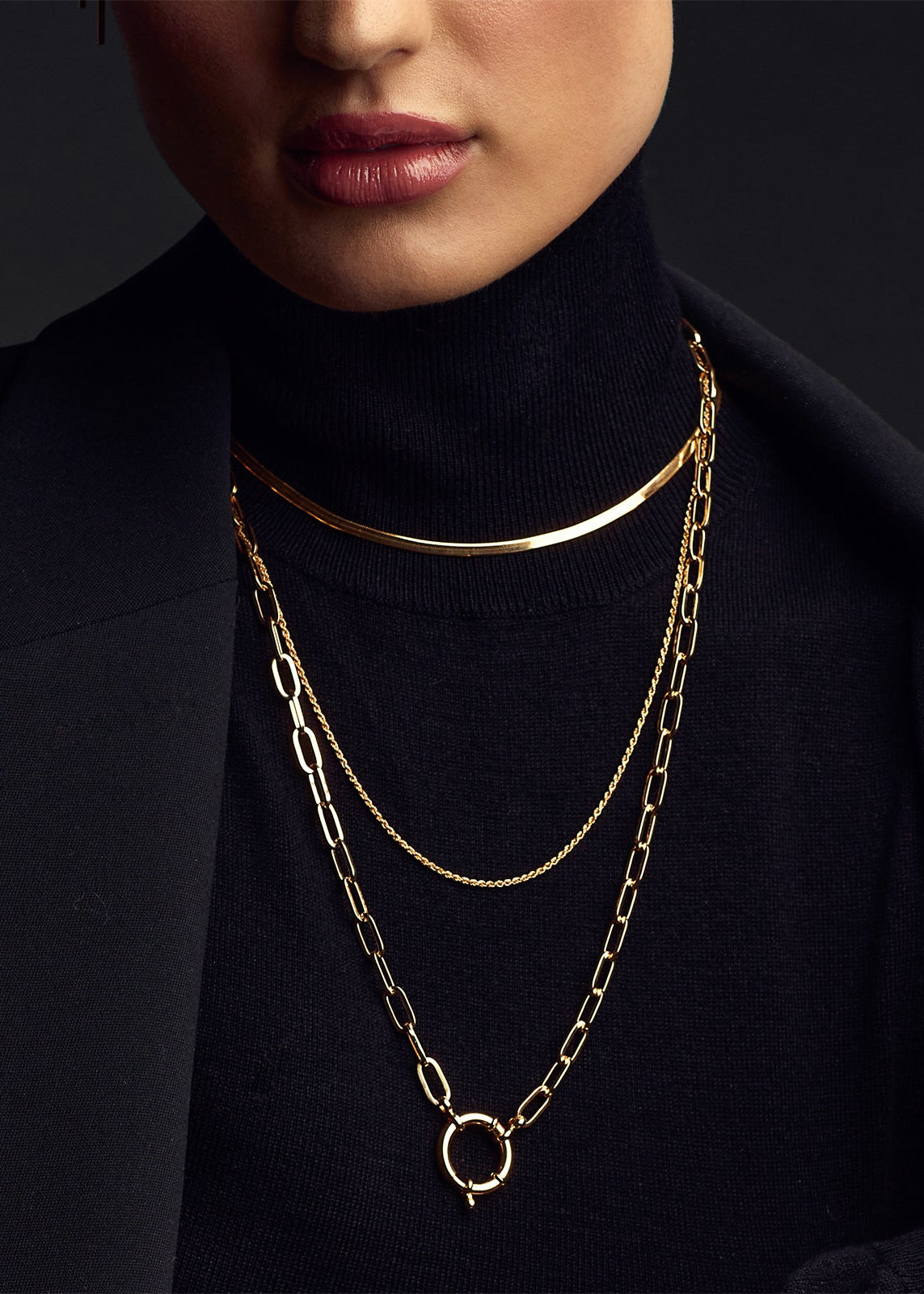 18k Gold Vermeil Fine Rope Chain Necklace
