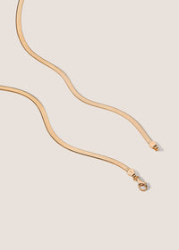 18k Gold Vermeil Herringbone Chain Necklace