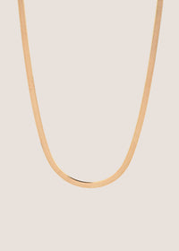 18k Gold Vermeil Herringbone Chain Necklace