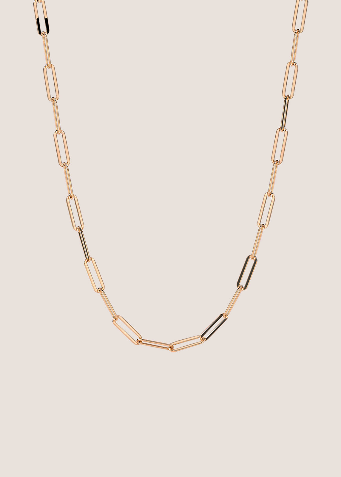 18k Gold Vermeil Paperclip Chain Necklace