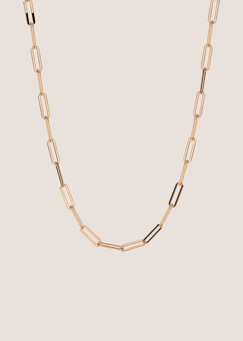 18k Gold Vermeil Paperclip Chain Necklace