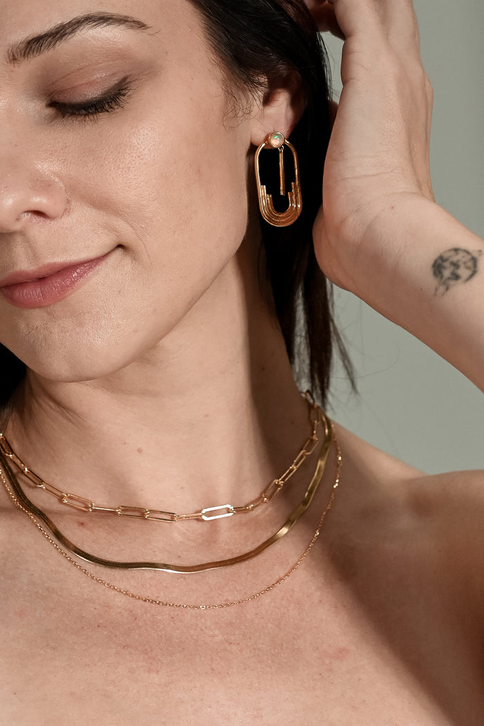 18k Gold Vermeil Paperclip Chain Necklace