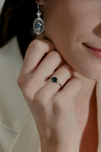 Rayons de Lumière Sterling Silver Blue Topaz Ring