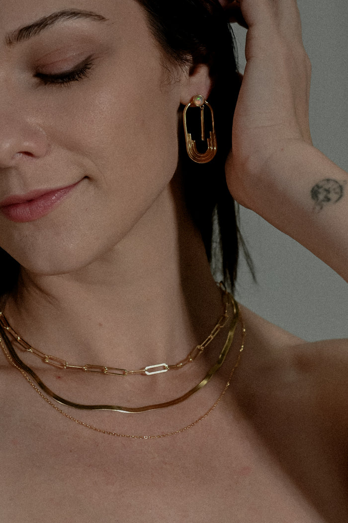 18k Gold Vermeil Fine Cable Chain Necklace
