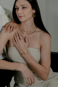 Anneaux 18k Gold Vermeil Opal Bangle Bracelet