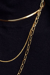 18k Gold Vermeil Statement Paperclip Chain Necklace