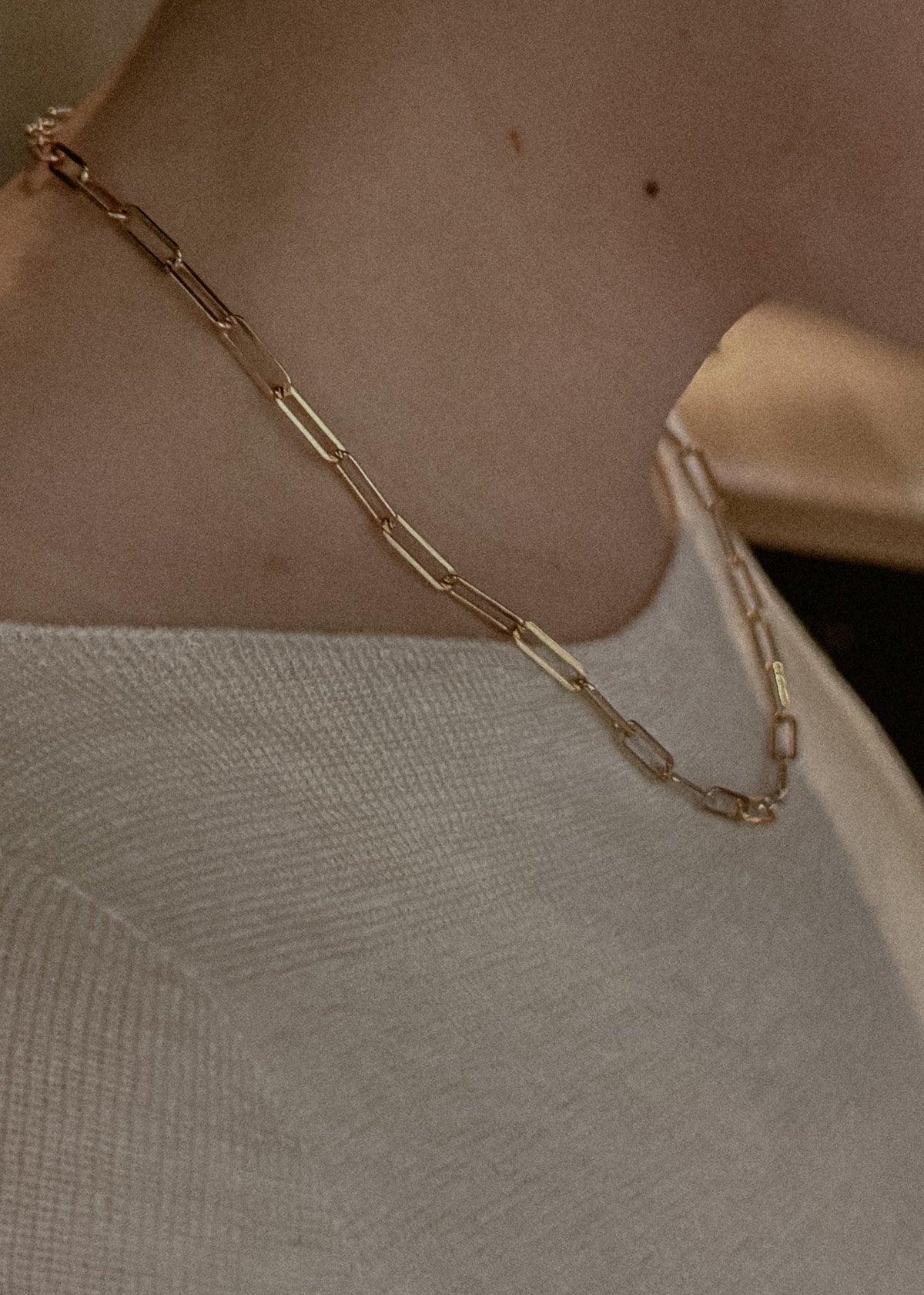 Bold Paperclip Link Chain Necklace