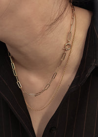 Bold Paperclip Link Chain Necklace