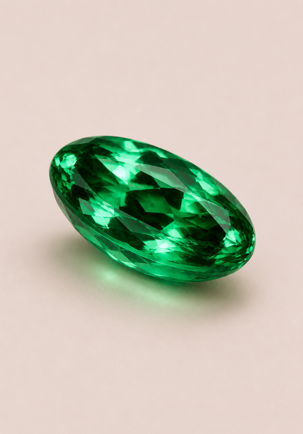 Emerald Radiance Green Gemstone Oval