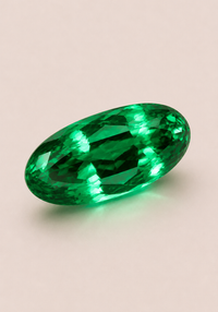 Emerald Radiance Green Gemstone Oval