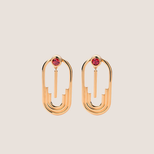 Anneaux Garnet Drop Earrings