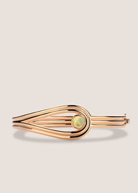Anneaux 18k Gold Vermeil Opal Bangle Bracelet