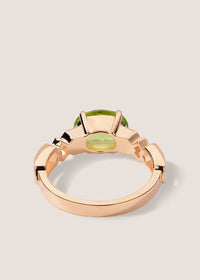 Formes Hexagone 18k Gold Vermeil Peridot Ring