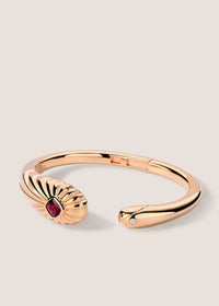 Rayons de Lumière 18k Gold Vermeil Garnet Bangle Bracelet