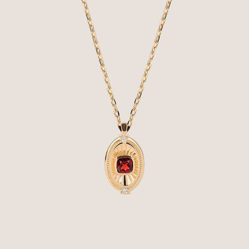 Rayons de Lumière Garnet Pendant