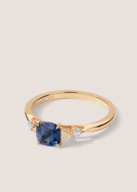 Rayons de Lumière 18k Gold Vermeil Blue Topaz Ring