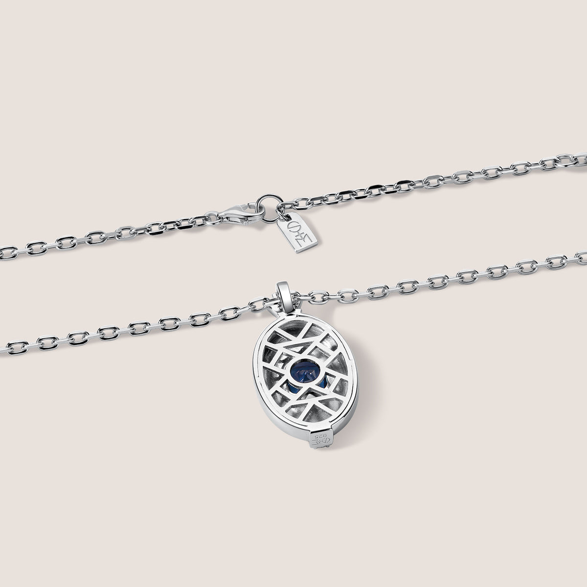 Rayons de Lumière Blue Topaz Silver Pendant
