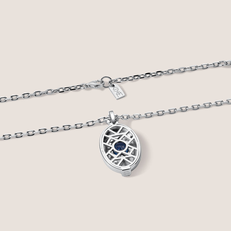 Rayons de Lumière Blue Topaz Silver Pendant