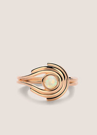 Anneaux 18k Gold Vermeil Opal Ring