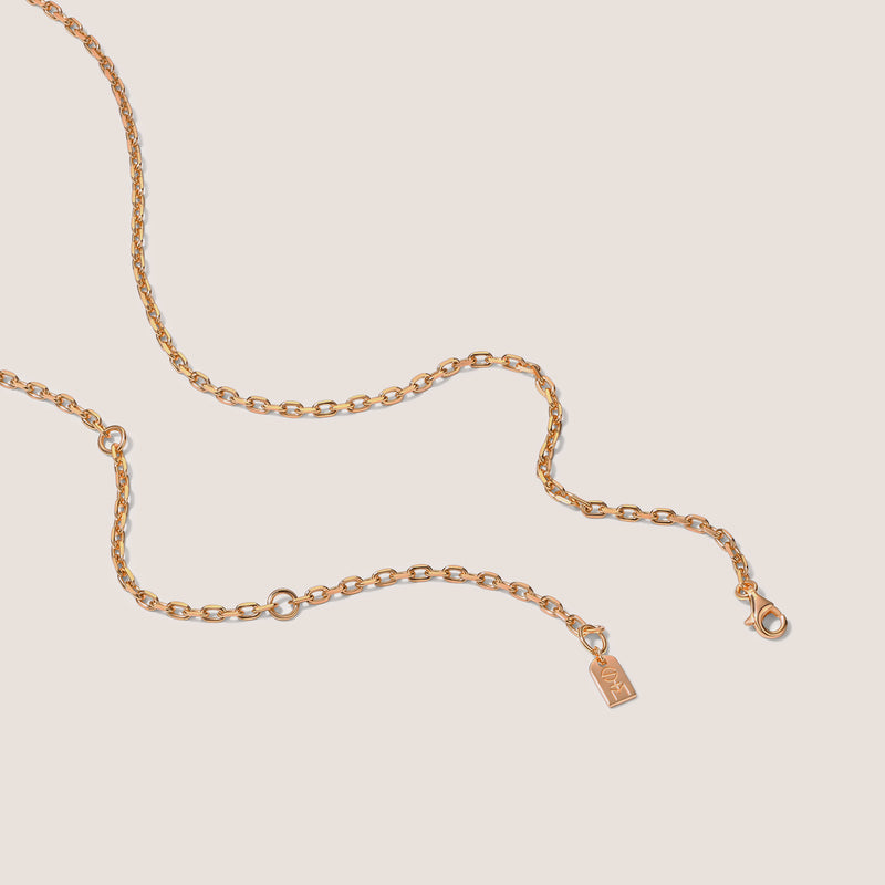 18k Gold Vermeil Bold Edge Cable Chain Necklace