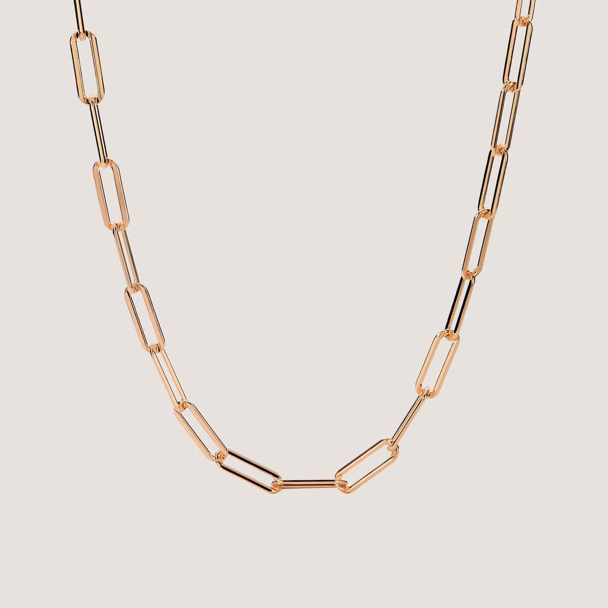 Bold Paperclip Chain Necklace