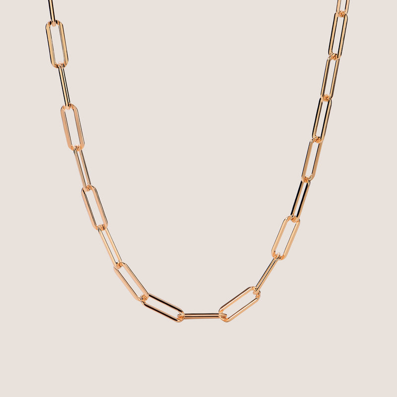Bold Paperclip Chain Necklace