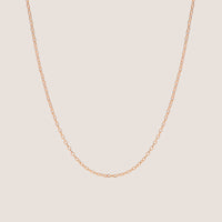 18k Gold Vermeil Fine Cable Chain Necklace