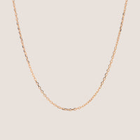 18k Gold Vermeil Fine Edge Cable Chain Necklace