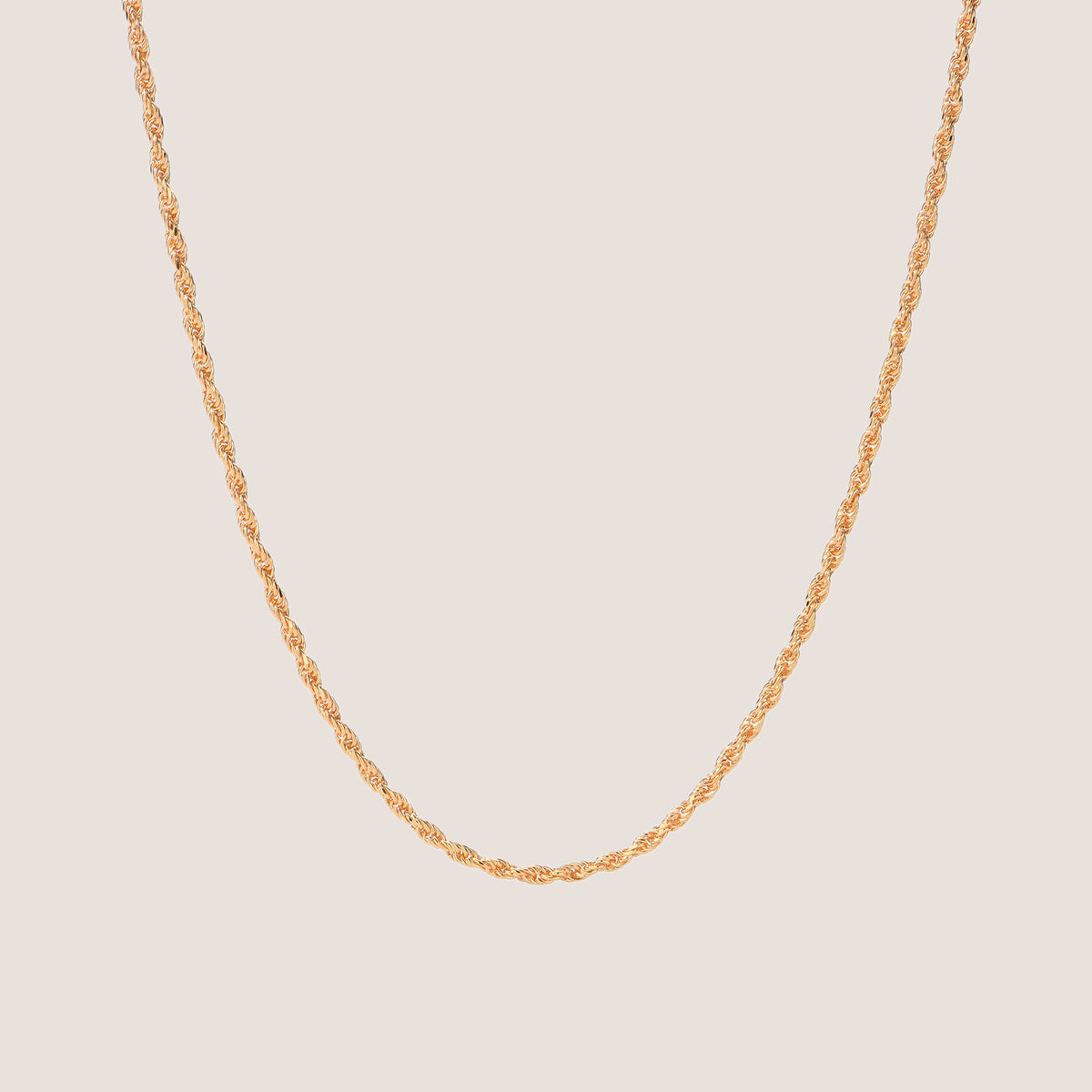 Fine Rope Chain Necklace