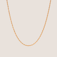 18k Gold Vermeil Fine Rope Chain Necklace