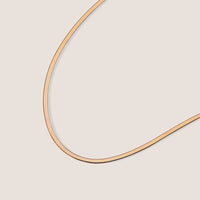 18k Gold Vermeil Herringbone Chain Necklace