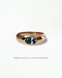 Oval Cut Gemstone Soft Signet Ring