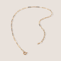 18k Gold Vermeil Paperclip Chain Necklace