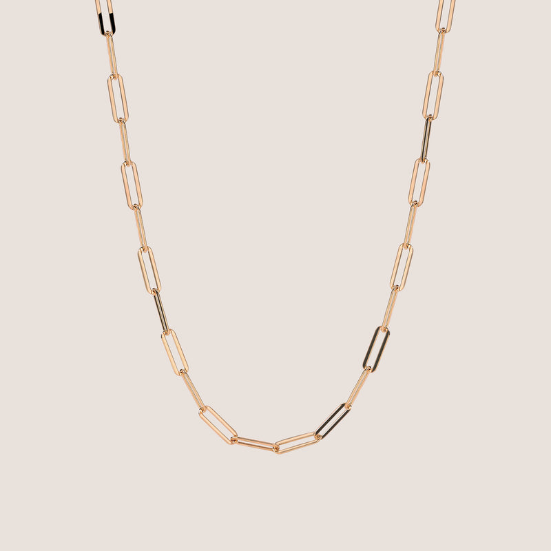 18k Gold Vermeil Paperclip Chain Necklace