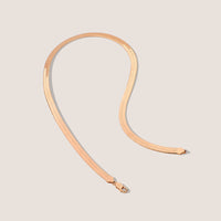 18k Gold Vermeil Statement Herringbone Necklace