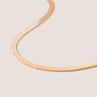 18k Gold Vermeil Statement Herringbone Necklace