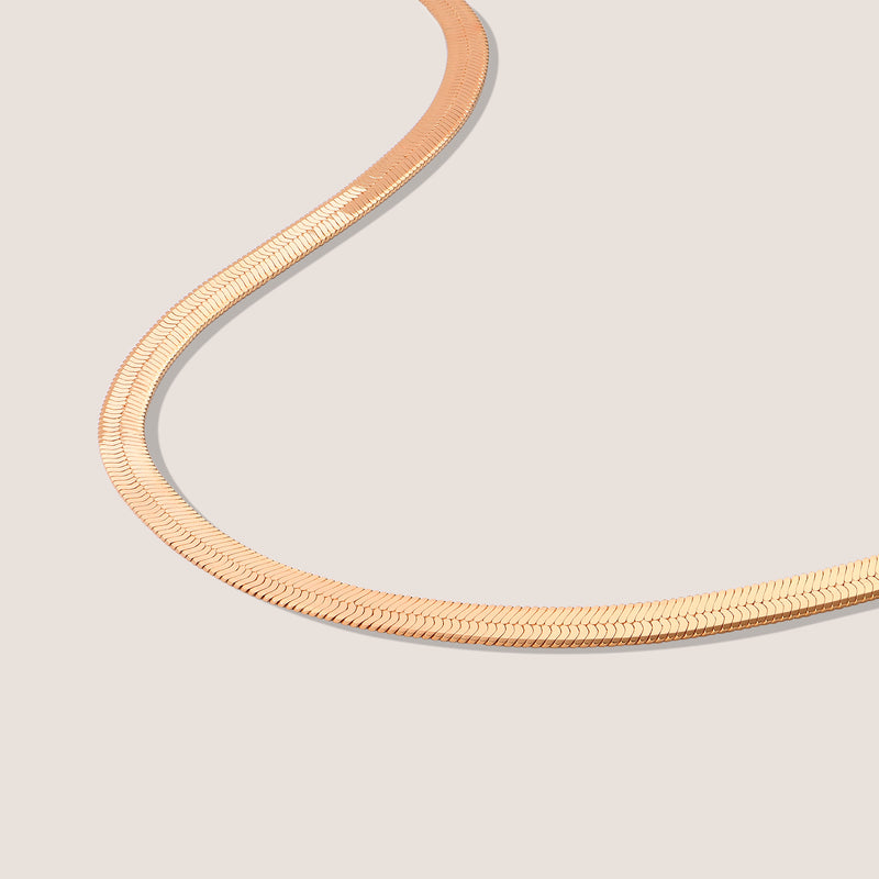 Statement Herringbone Necklace