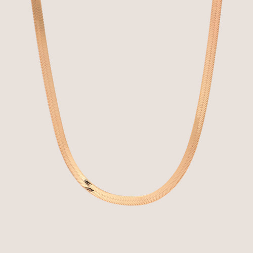 Statement Herringbone Necklace